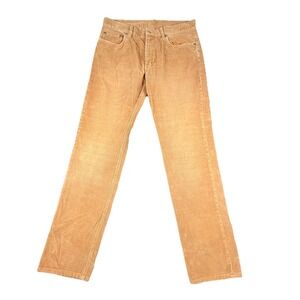 Brooks Brothers Pants Mens 33x32  Brown Corduroy Slim‎ Fit Stretch Casual